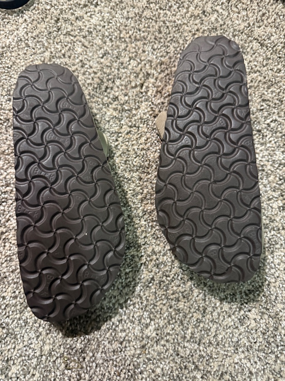 Birkenstock Suede Clog Mules in Olive - Picture 2 of 2